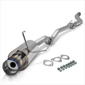 Single Path Exhaust Muffler Catback Kit 4″ TIP For Honda 2002-2005 Civic Si EP3 HB