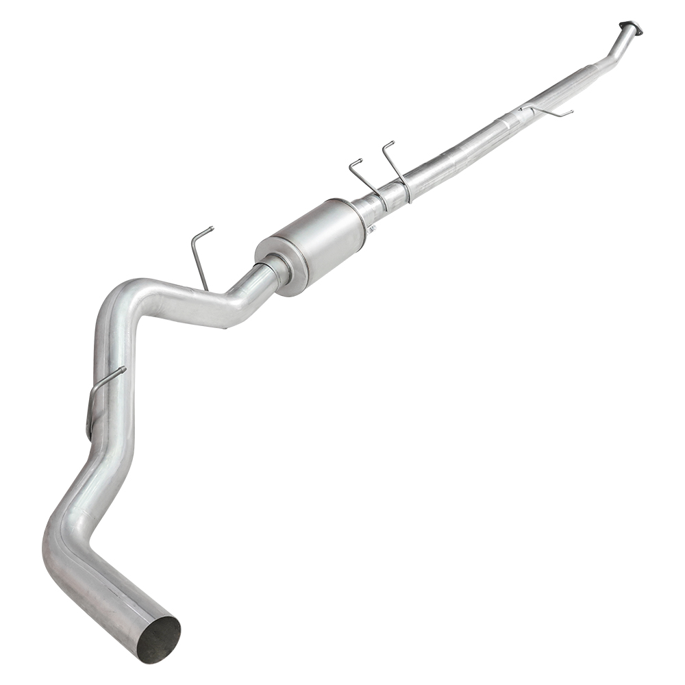 4.0″ Exhaust system for 18-19 F150 Powerstroke 3.0L No Bungs With Muffler 4″ (3″ downpipe)